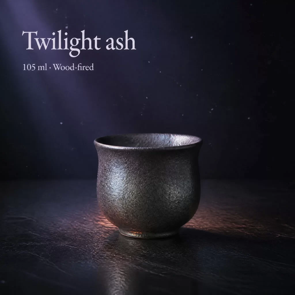 Wood-Fired Jian Zhan Tea Cup — Iron-Clay, Natural Ash Variation, Quiet Rustic Character, 105 ml