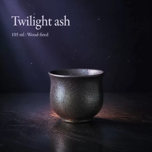 Wood-Fired Jian Zhan Tea Cup — Iron-Clay, Natural Ash Variation, Quiet Rustic Character, 105 ml