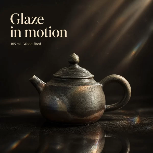 Wood-Fired Jian Zhan Teapot — Longyuan, Fine-Clay, Refined Character, 185 ml