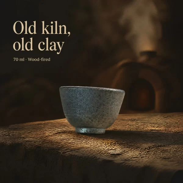 Wood-Fired Jian Zhan Tea Cup — Iron-Clay, Natural Ash Variation, Quiet Rustic Character, 70 ml