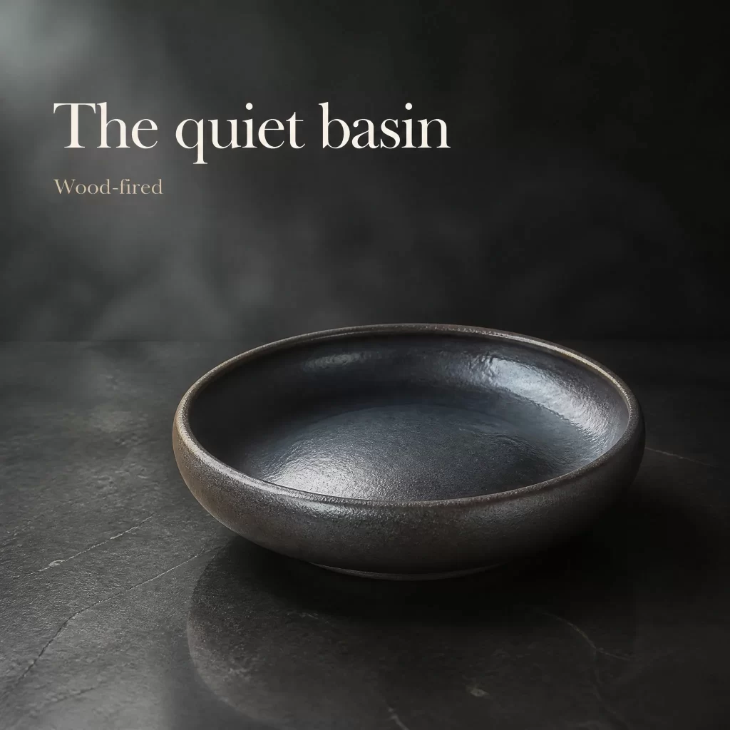 Wood-Fired Jian Zhan Teapot Stand — Iron-Clay, Grounded, Understated Character, Clean Understated Character