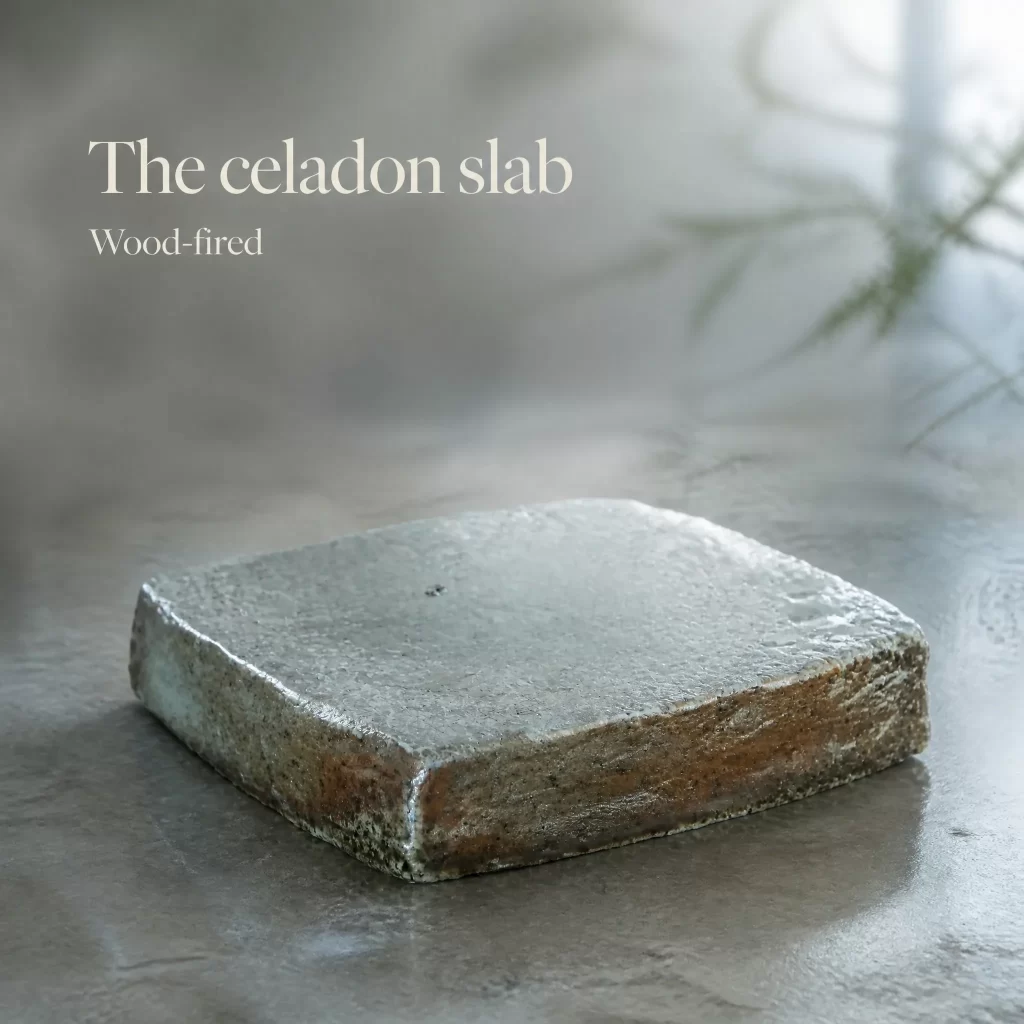 Wood-Fired Jian Zhan Teapot Stand — Guichuan, Rough-Clay, Quiet Rustic Character