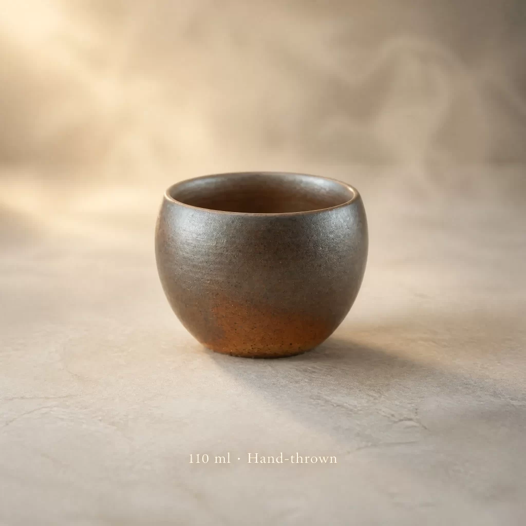 Wood-Fired Jian Zhan Tea Cup — Fine-Clay, Quiet Rustic Character, Clean Understated Character, 110 ml detail 2