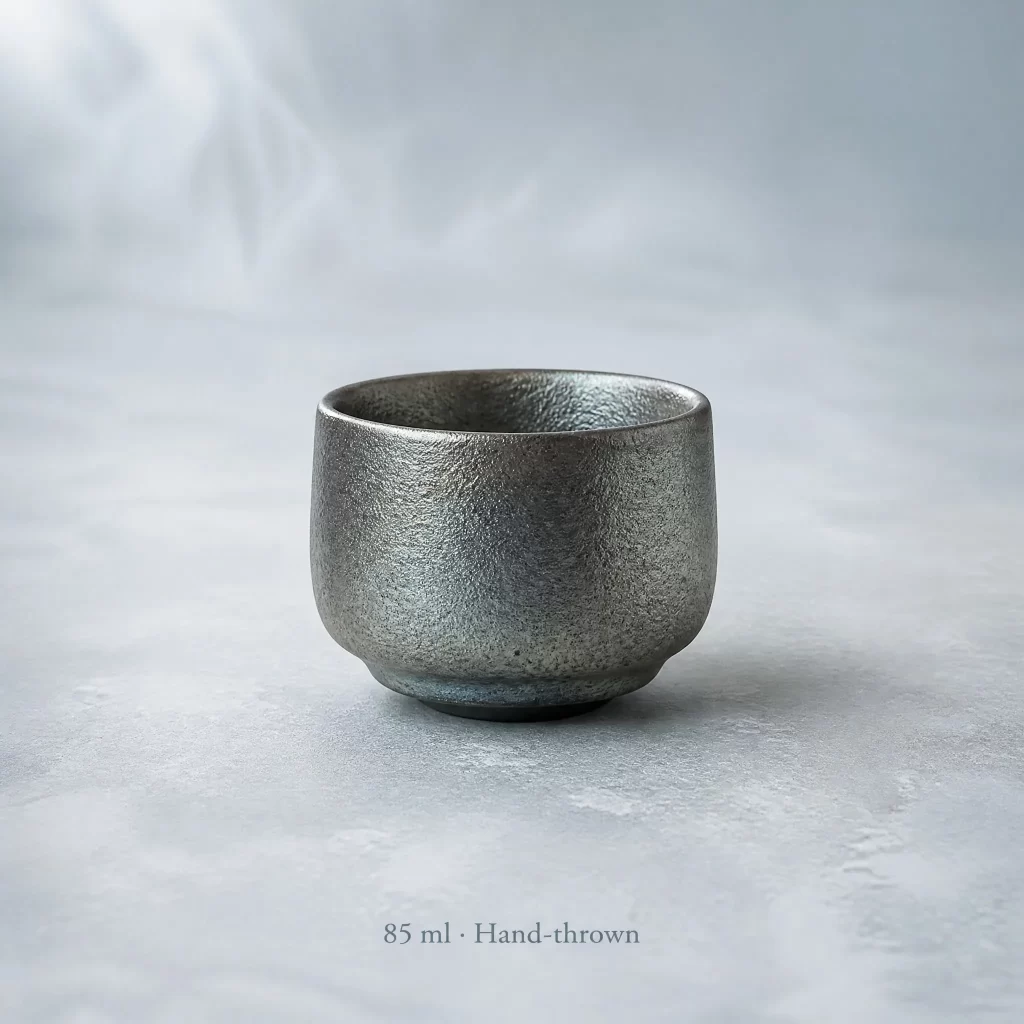 Wood-Fired Jian Zhan Tea Cup — Iron-Clay, Natural Ash Variation, Clean Understated Character, 85 ml detail 2