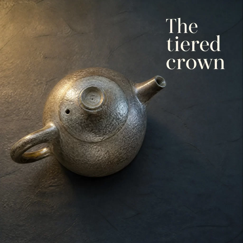 Rustic Handmade Wood-Fired Teapot | Iron Clay with Natural Ash Glaze & Dual-Tone Kiln Marks, 160 ml detail 3