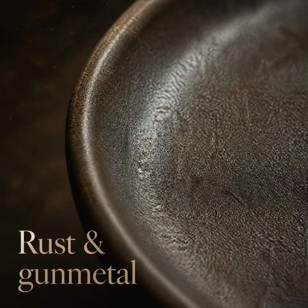 Wood-Fired Jian Zhan Teapot Stand — Rust Ash, 17.7 cm detail 3