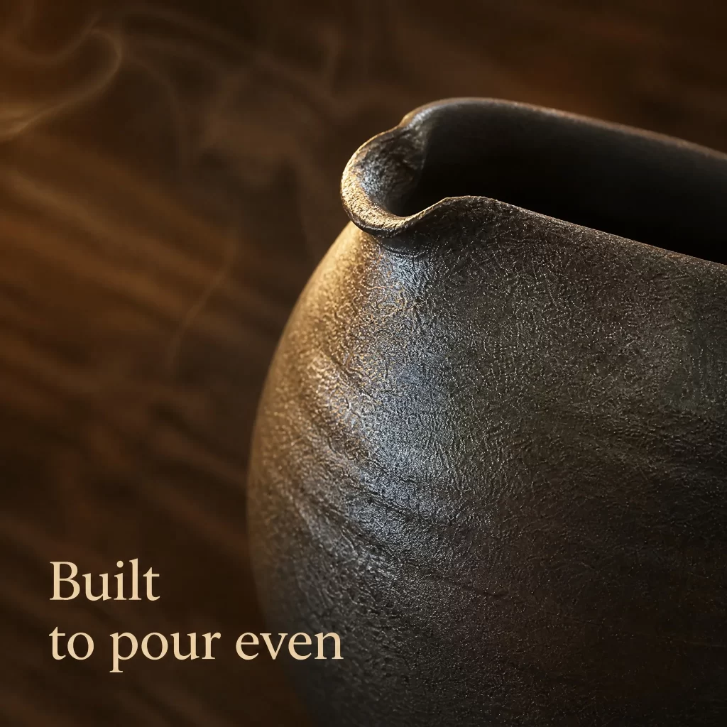 Wood-Fired Jian Zhan Fairness Pitcher — Iron-Clay, Natural Ash Variation, Quiet Rustic Character, 170 ml detail 4