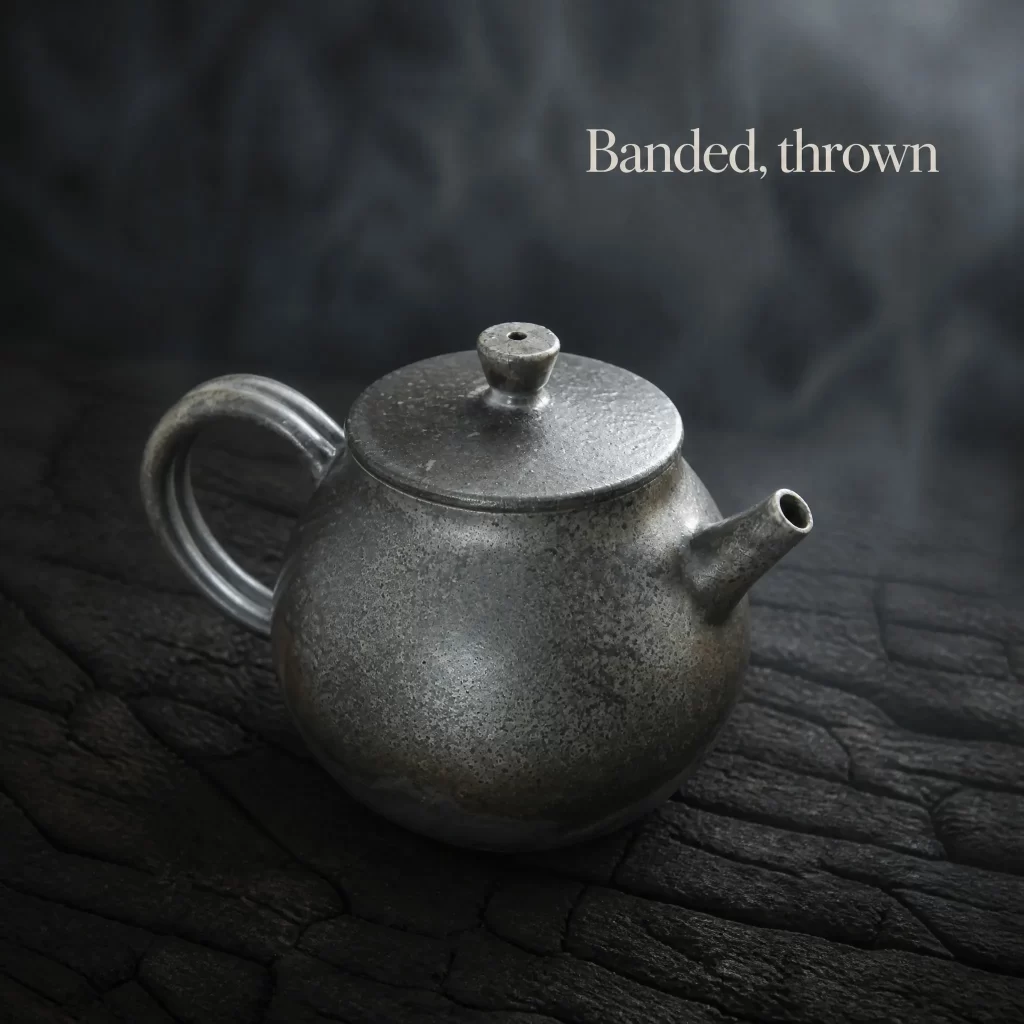 Wood-Fired Jian Zhan Teapot — Heng, Fine-Clay, Strong Ash Character, Bark-Like Texture, 135 ml detail 4