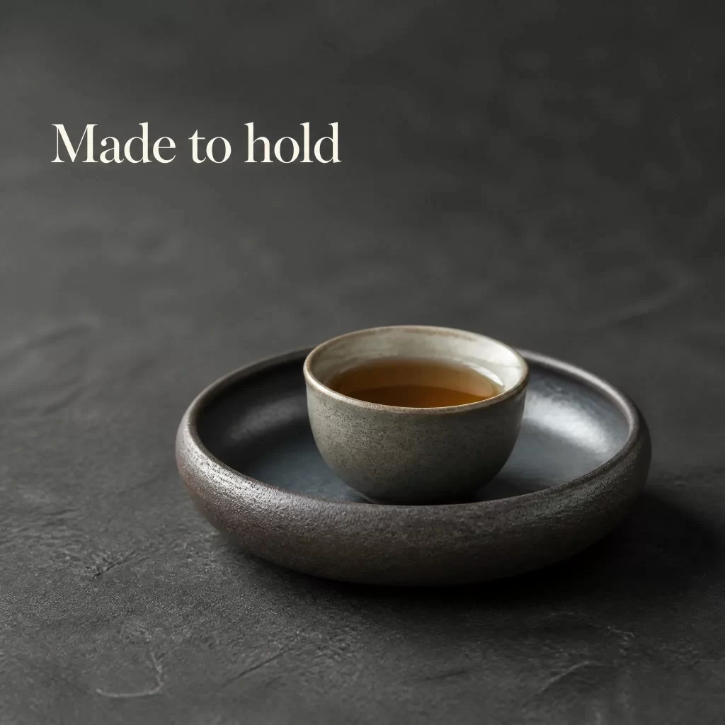 Wood-Fired Jian Zhan Teapot Stand — Iron-Clay, Grounded, Understated Character, Clean Understated Character detail 4