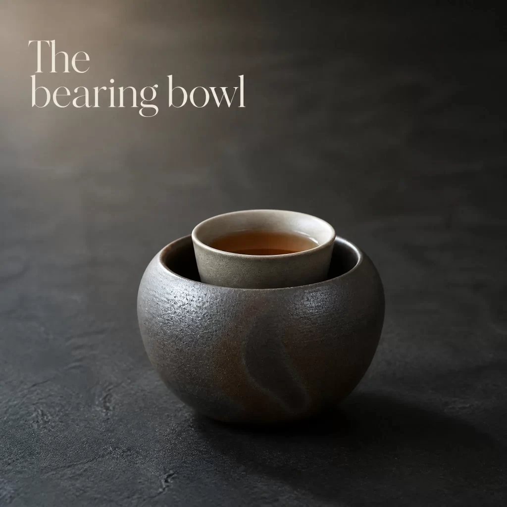 Wood-Fired Jian Zhan Teapot Stand — Iron-Clay, Natural Taiji Pattern, Natural Ash Variation detail 4