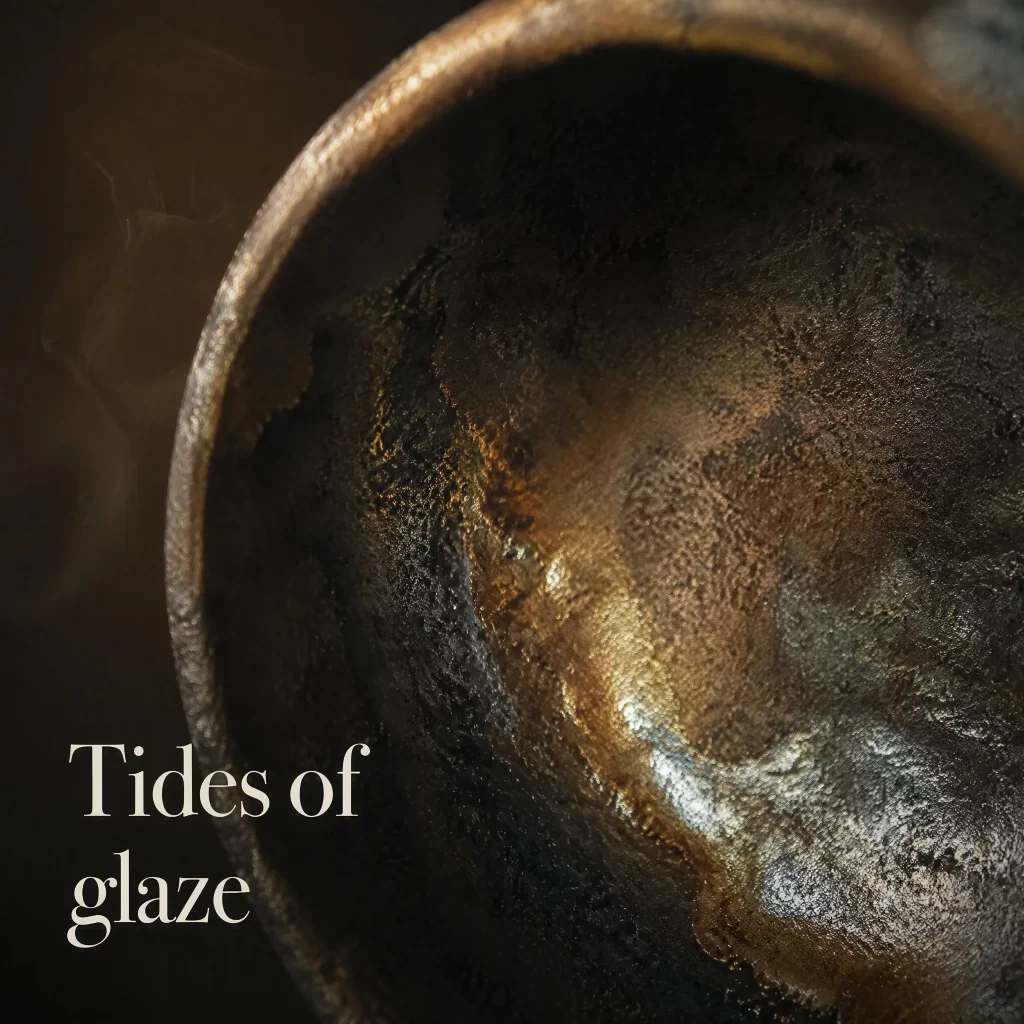Wood-Fired Jian Zhan Tea Cup — Iron-Clay, Gold-And-Silver Ash Glaze, Flowing Glaze, 115 ml detail 4