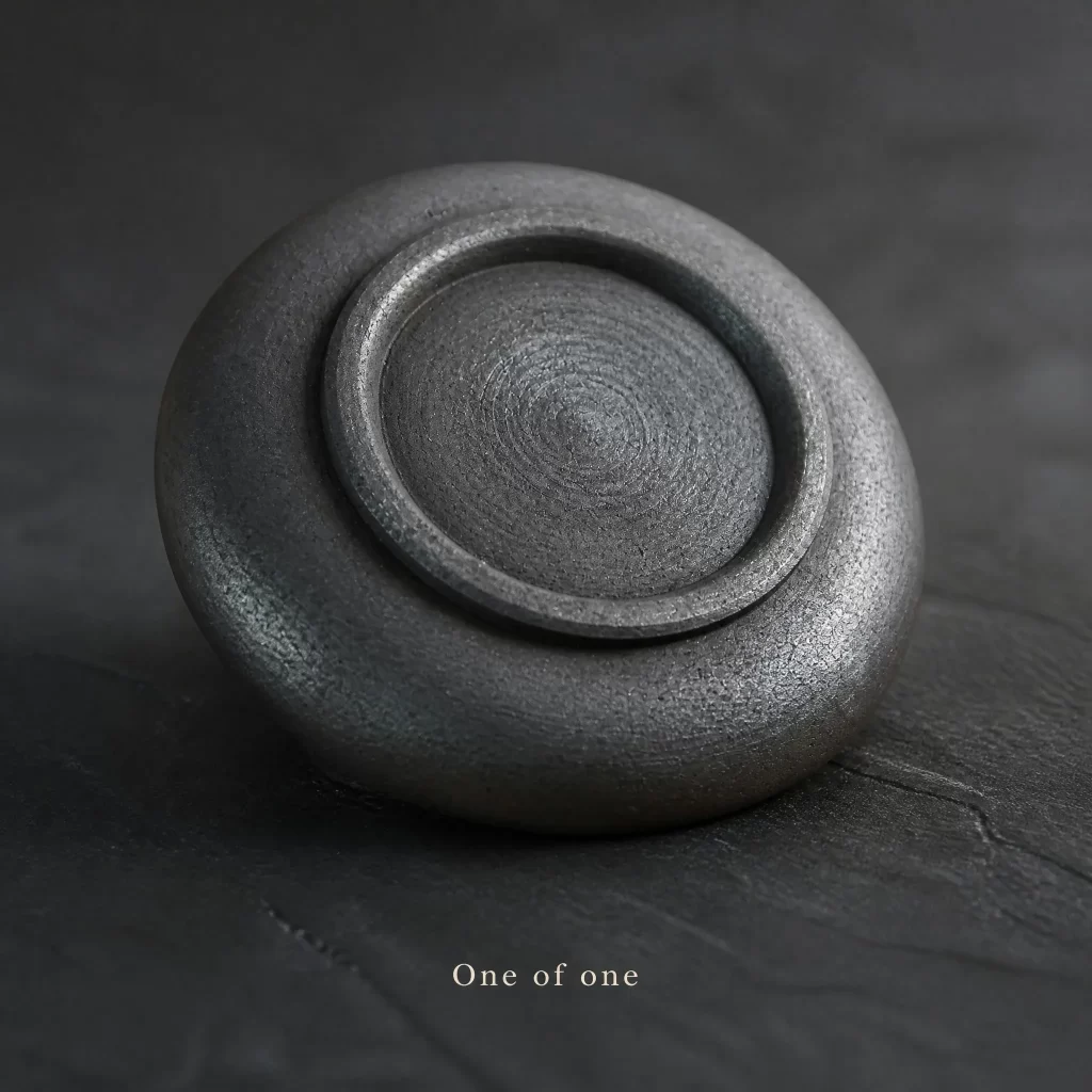 Wood-Fired Jian Zhan Teapot Stand — Iron-Clay, Grounded, Understated Character, Clean Understated Character detail 5