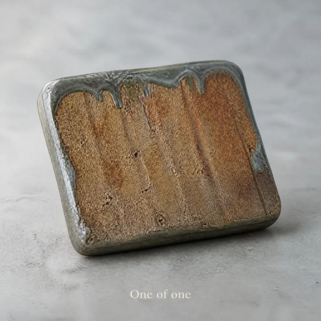 Wood-Fired Jian Zhan Teapot Stand — Guichuan, Rough-Clay, Quiet Rustic Character detail 5