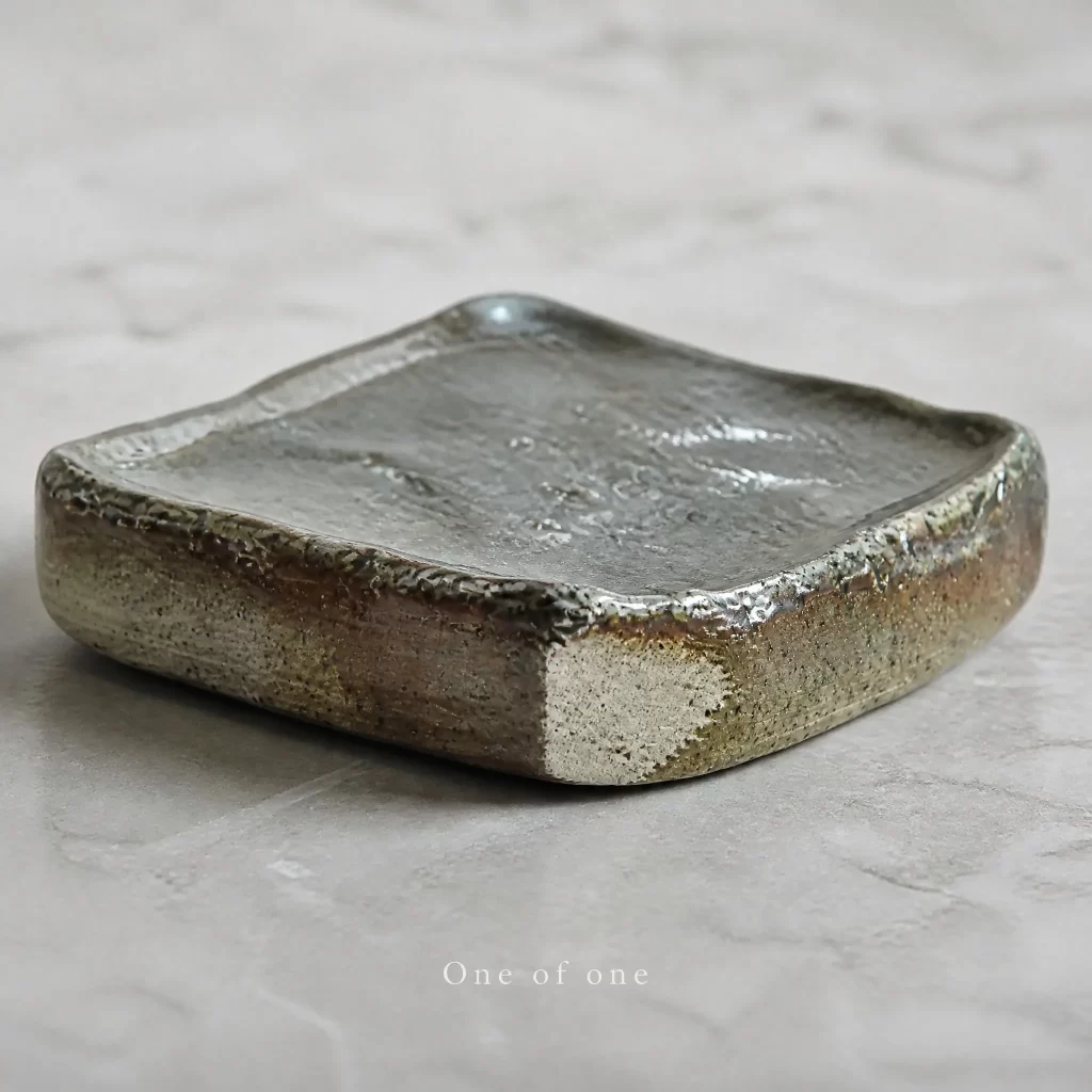 Wood-Fired Jian Zhan Teapot Stand — Zhihuan, Rough-Clay, Layered Glaze Color detail 5