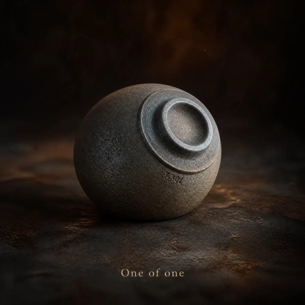 Wood-Fired Jian Zhan Tea Cup — Iron-Clay, Rust-Toned Ash Glaze, Natural Ash Variation, 100 ml detail 5