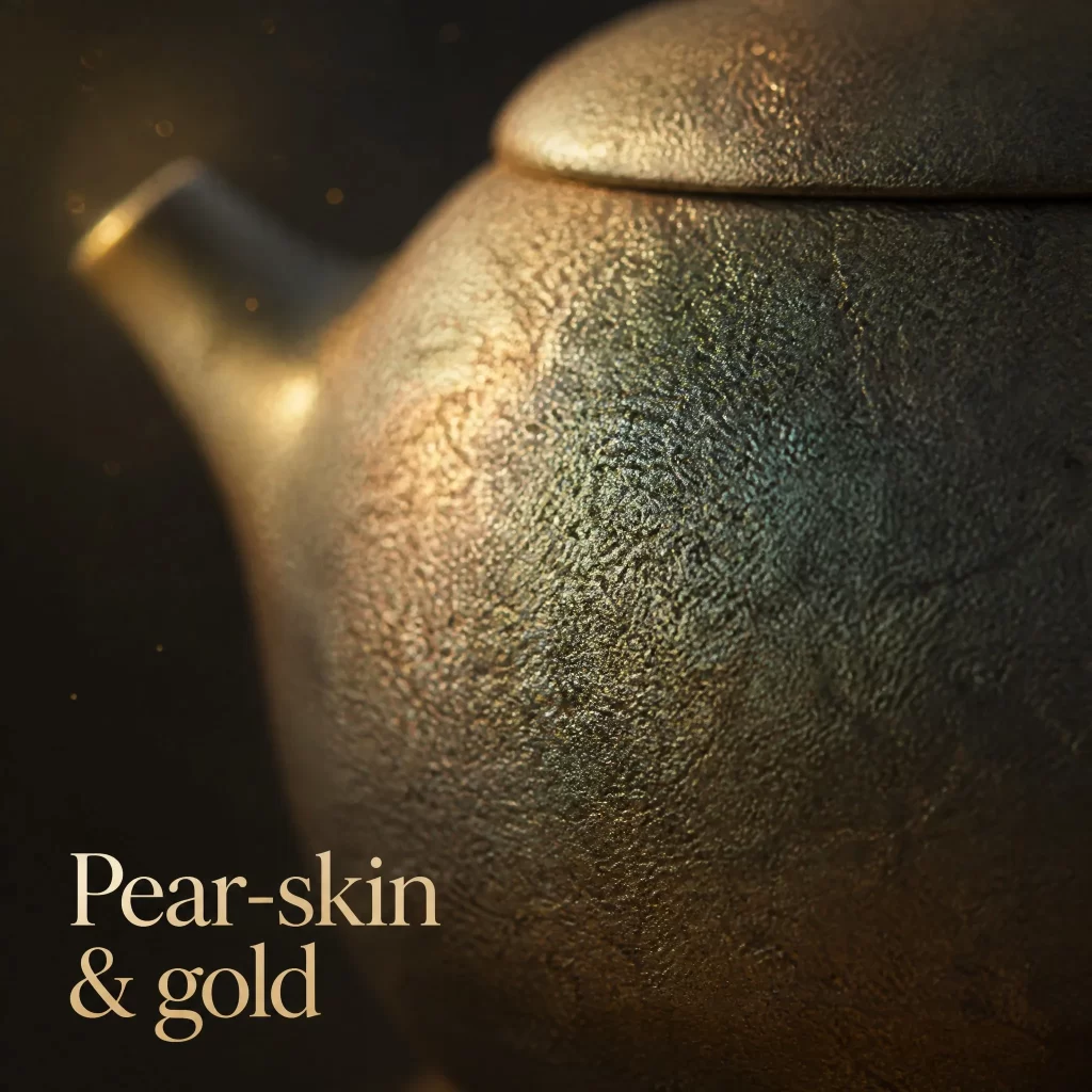 Wood-Fired Jian Zhan Teapot — Qingyang, Iron-Clay, Golden Lustrous Glaze, 150 ml detail 5