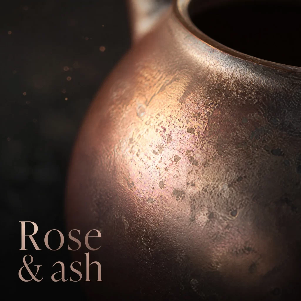 Wood-Fired Jian Zhan Teapot — Heng, Fine-Clay, Contrasting Sides, Rose-Gold Glaze, 125 ml detail 5