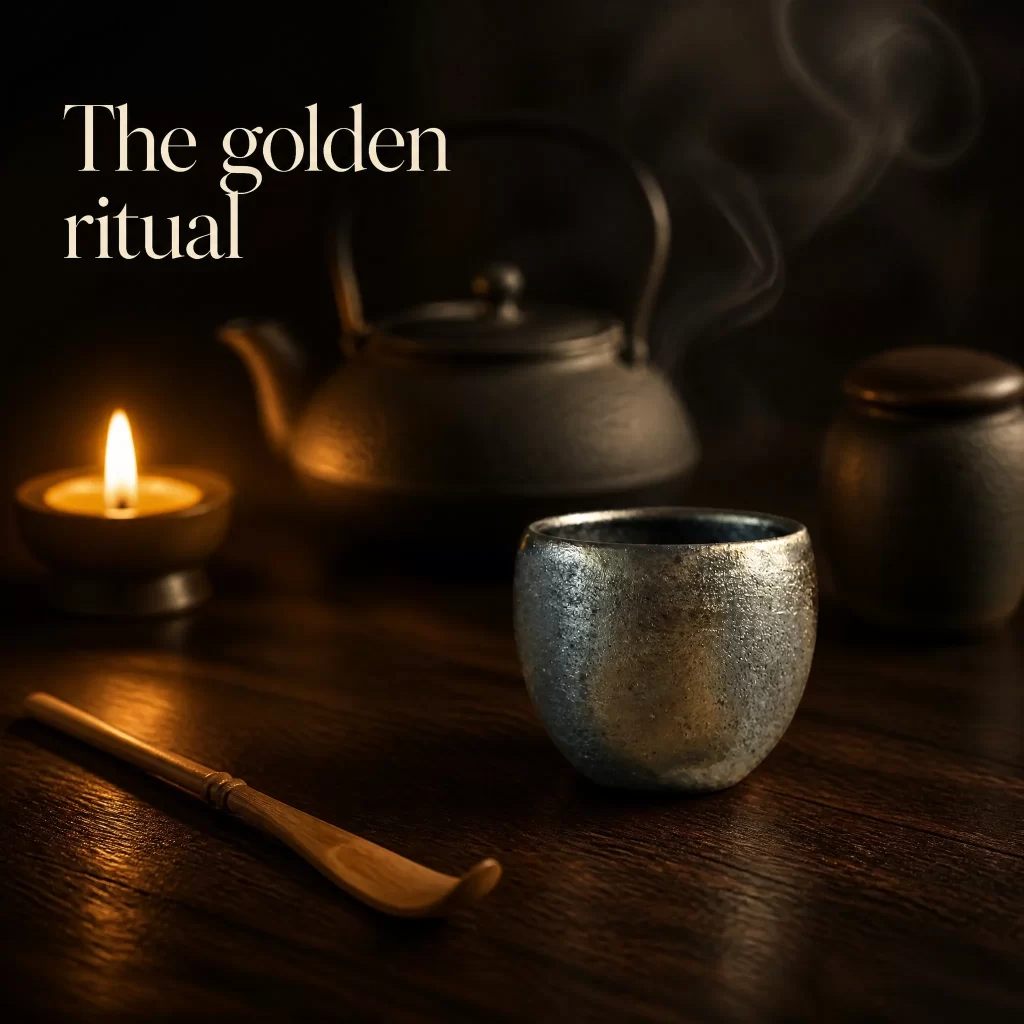 Wood-Fired Jian Zhan Tea Cup — Iron-Clay, Gold-Accented Ash Glaze, Grounded, Understated Character, 100 ml detail 6