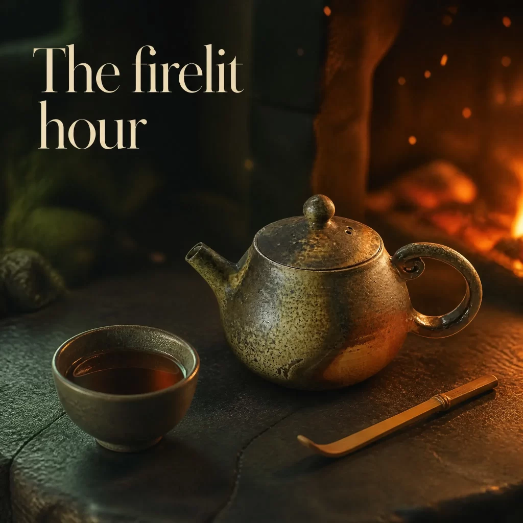 Handmade Wood-Fired Teapot | Natural Ash Glaze & Dramatic Fire Marks, Contrasting Metallic Rust Finish, 160 ml detail 6