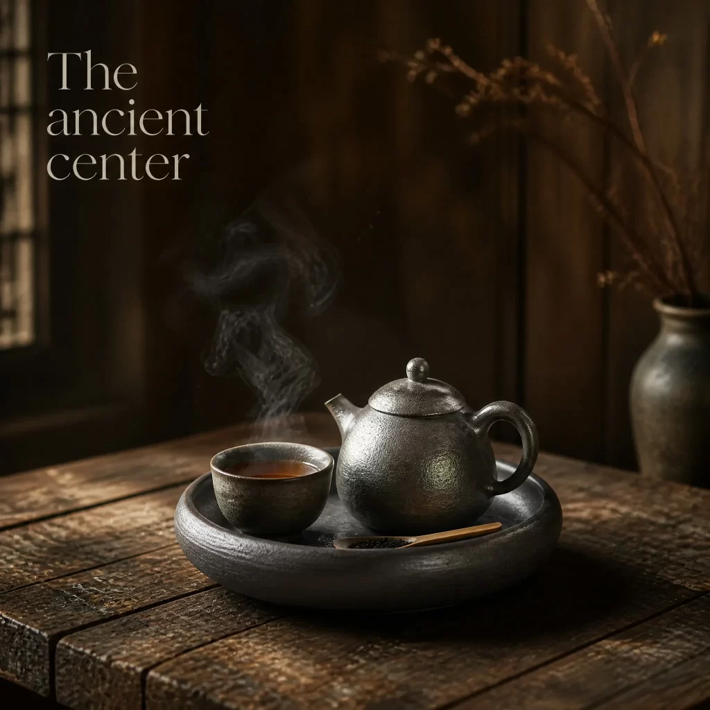 Wood-Fired Jian Zhan Teapot Stand — Rustic Rust Ash, 15 cm detail 6