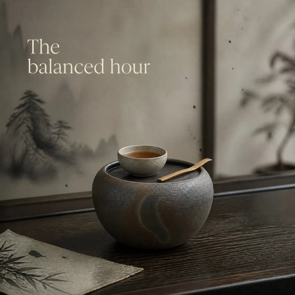 Wood-Fired Jian Zhan Teapot Stand — Iron-Clay, Natural Taiji Pattern, Natural Ash Variation detail 6