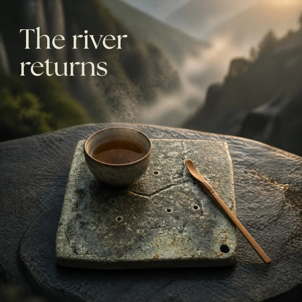 Wood-Fired Jian Zhan Teapot Stand — Guichuan, Rough-Clay, Golden Lustrous Glaze, Flowing Glaze detail 6