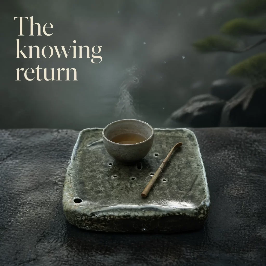 Wood-Fired Jian Zhan Teapot Stand — Zhihuan, Rough-Clay, Moss-Toned Glaze, Kiln-Tear Texture detail 6