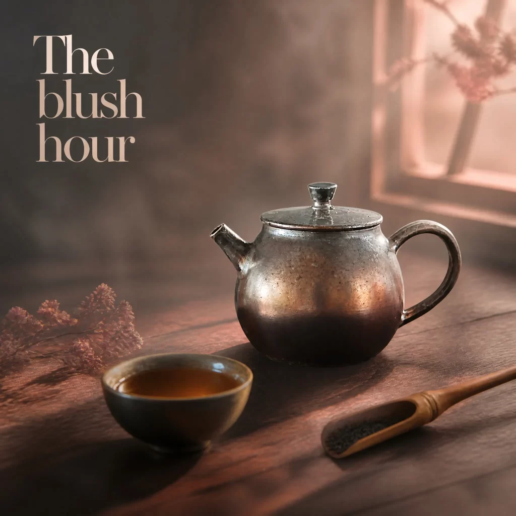 Wood-Fired Jian Zhan Teapot — Heng, Fine-Clay, Contrasting Sides, Rose-Gold Glaze, 125 ml detail 6