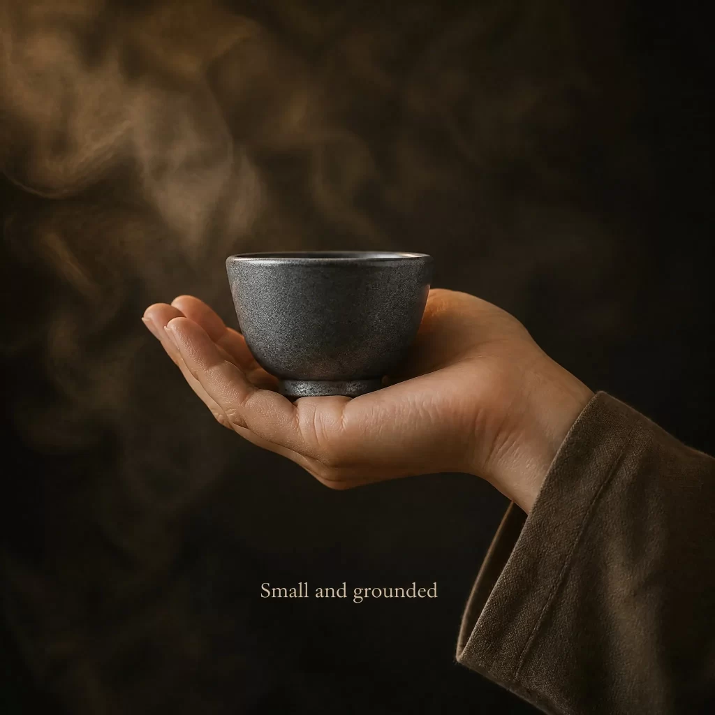 Wood-Fired Jian Zhan Tea Cup — Iron-Clay, Natural Ash Variation, Quiet Rustic Character, 70 ml detail 7