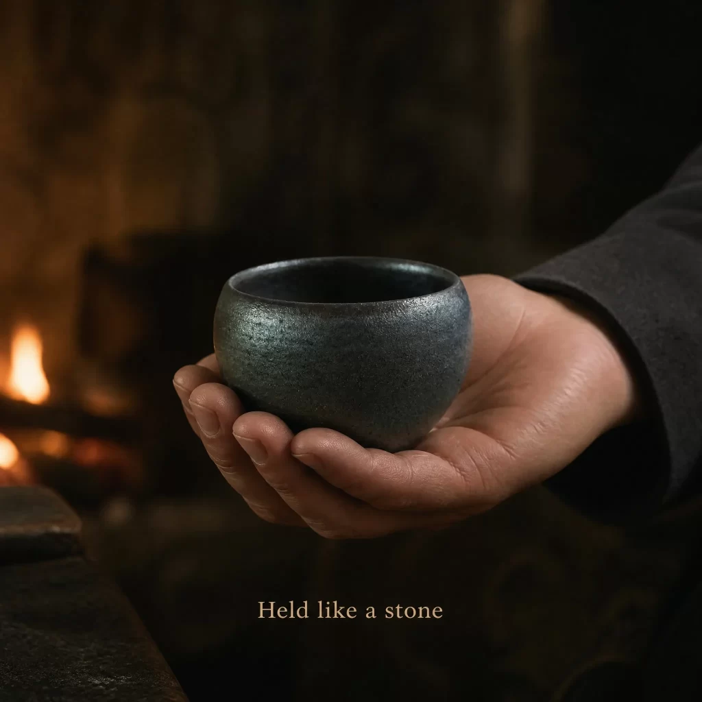 Wood-Fired Jian Zhan Tea Cup — Iron-Clay, Natural Ash Variation, Quiet Rustic Character, 85 ml detail 7