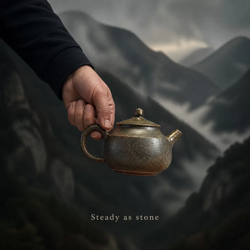 Wood-Fired Jian Zhan Teapot — Longyuan, Fine-Clay, Strong Ash Character, Moss-Like Ash Texture, 150 ml detail 7