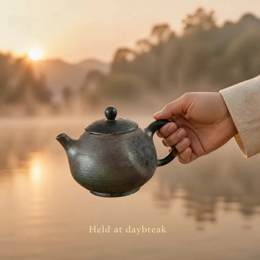 Wood-Fired Jian Zhan Teapot — Qingyang, Fine-Clay, Natural Ash Variation, 125 ml detail 7