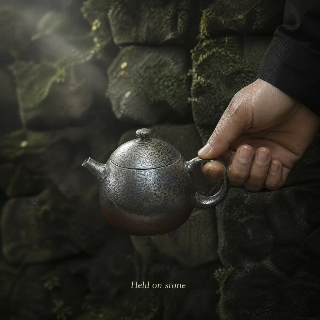 Wood-Fired Jian Zhan Teapot — Qiyi, Fine-Clay, Strong Ash Glaze Color, Moss-Like Texture, 135 ml detail 7