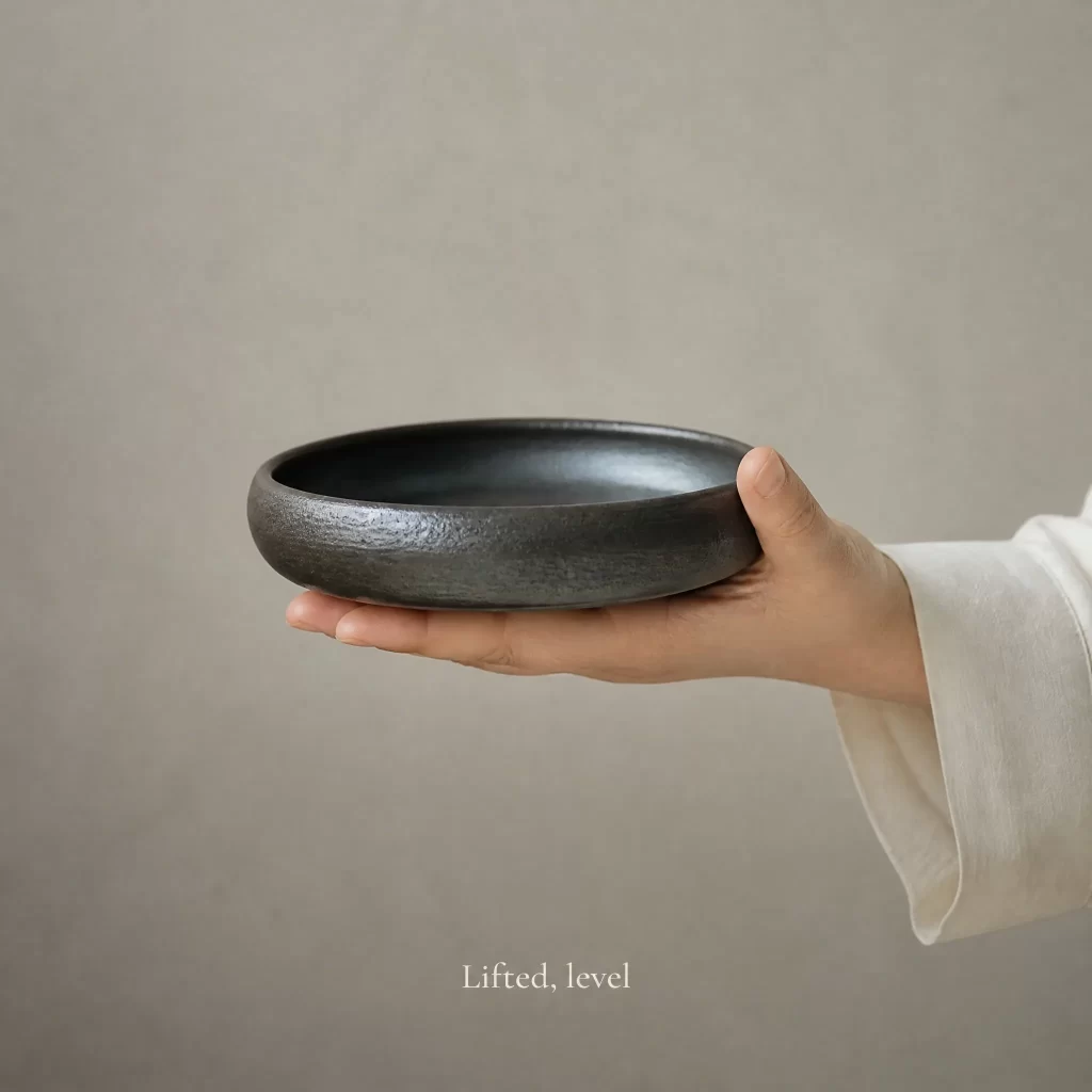 Wood-Fired Jian Zhan Teapot Stand — Iron-Clay, Grounded, Understated Character, Clean Understated Character detail 7