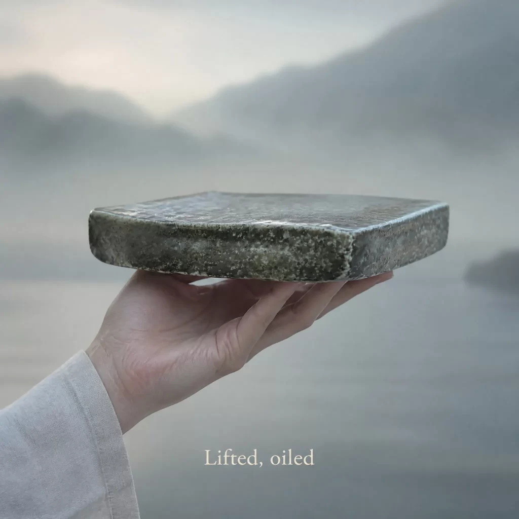 Wood-Fired Jian Zhan Teapot Stand — Guichuan, Rough-Clay, Quiet Rustic Character detail 7