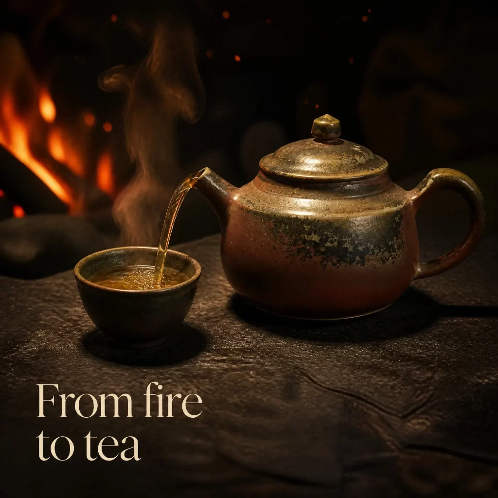 Wood-Fired Jian Zhan Teapot — Longyuan, Fine-Clay, Vivid Fire Tones, High-Contrast Fire Tones, 140 ml detail 8