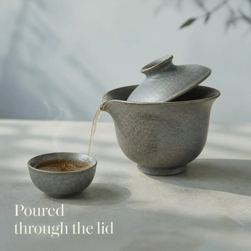 Wood-Fired Jian Zhan Gaiwan — Iron-Clay, Natural Ash Variation, 145 ml detail 8