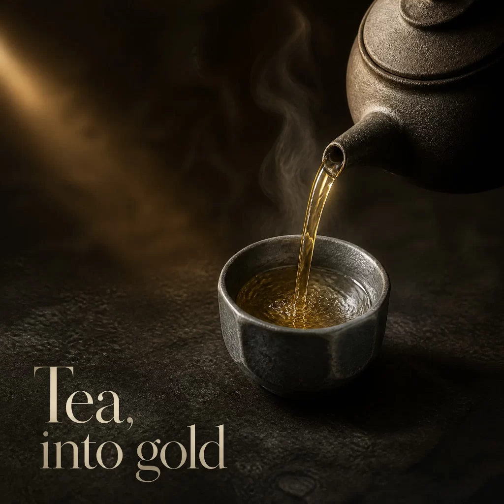 Wood-Fired Jian Zhan Tea Cup — Iron-Clay, Gold-And-Silver Ash Glaze, Flowing Glaze, 115 ml detail 8