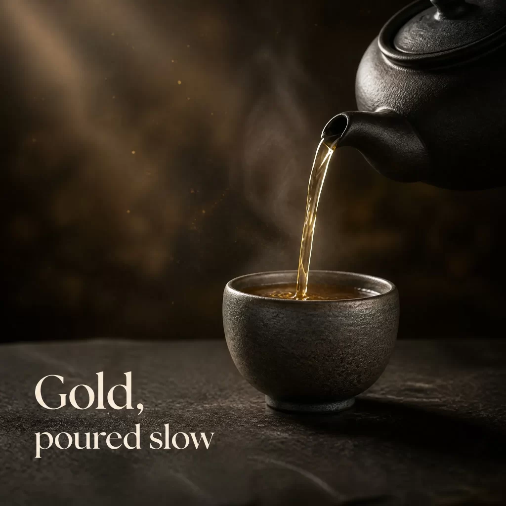 Wood-Fired Jian Zhan Tea Cup — Rustic Gold Ash, Iron-Clay, 110 ml detail 8