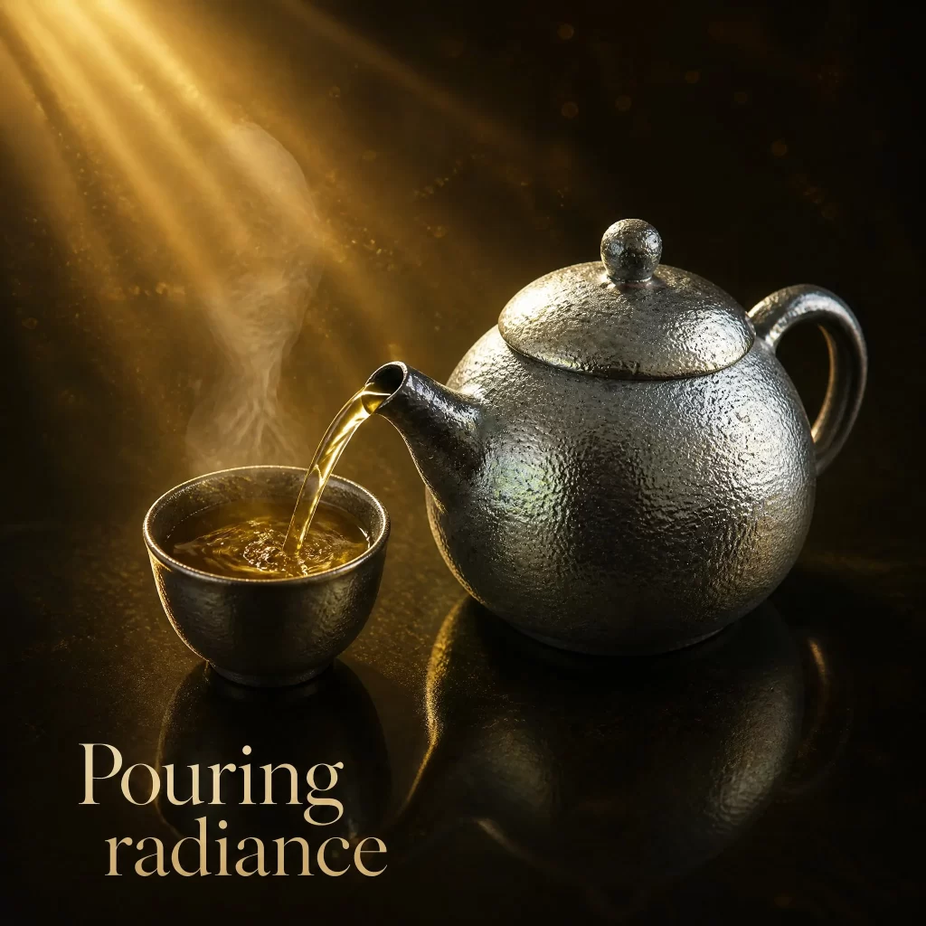 Wood-Fired Jian Zhan Teapot — Qingyang, Iron-Clay, Golden Lustrous Glaze, Natural Ash Variation, 170 ml detail 8
