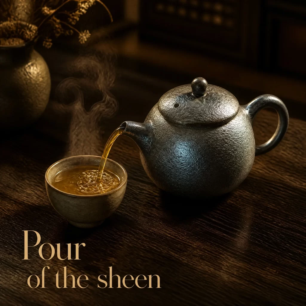 Wood-Fired Jian Zhan Teapot — Qingyang, Iron-Clay, Golden Lustrous Glaze, 150 ml detail 8
