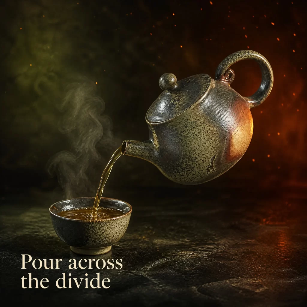 Handmade Wood-Fired Teapot | Natural Ash Glaze & Dramatic Fire Marks, Contrasting Metallic Rust Finish, 160 ml detail 8