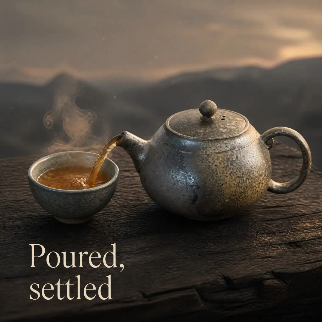 Wood-Fired Jian Zhan Teapot — Ruyi Handle, Fine-Clay, Heavy Natural Ash, Natural Ash Variation, 135 ml detail 8