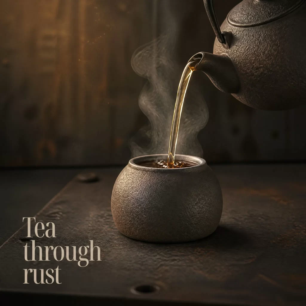 Wood-Fired Jian Zhan Tea Cup — Iron-Clay, Rust-Toned Ash Glaze, Natural Ash Variation, 100 ml detail 8