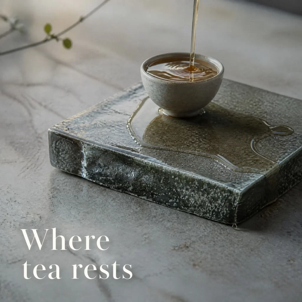 Wood-Fired Jian Zhan Teapot Stand — Guichuan, Rough-Clay, Quiet Rustic Character detail 8