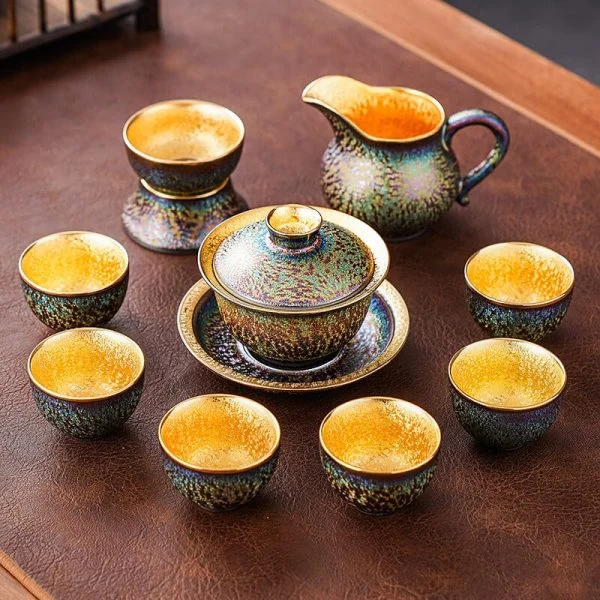 Golden Magic Tea Set glaze