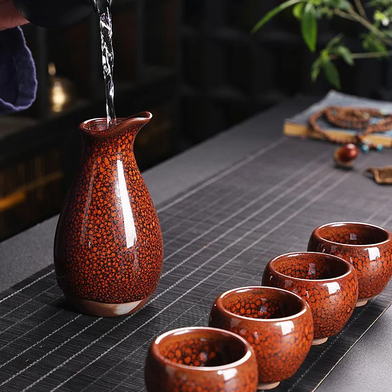 Orange Sake Set detail 4