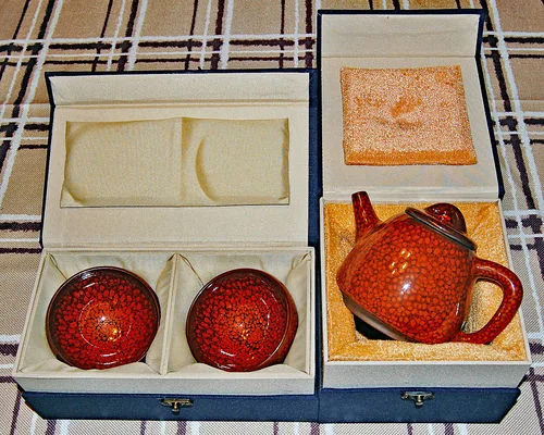 Customer photo review of Orange Teapot