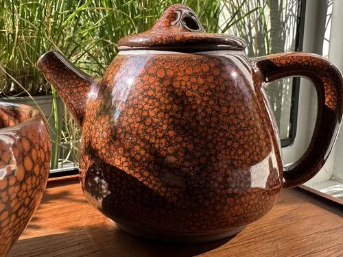 Customer photo review of Orange Teapot