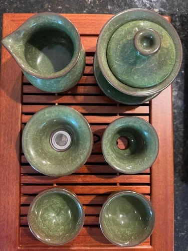 Customer photo review of Emerald Tea Set